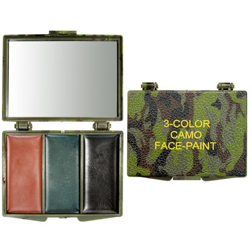 Woodland Camo 3 colour face paint compakt