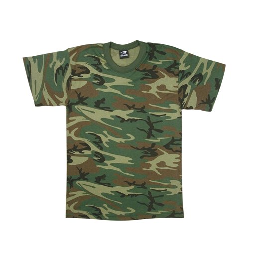 Smart t-shirt Camo woodland til brn