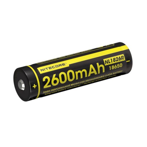 Nitecore NL1826R - 18650 Genopladelig USBbatteri