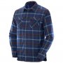 Salomon Flannel Skjorte / skovmandsskjorte, Bl